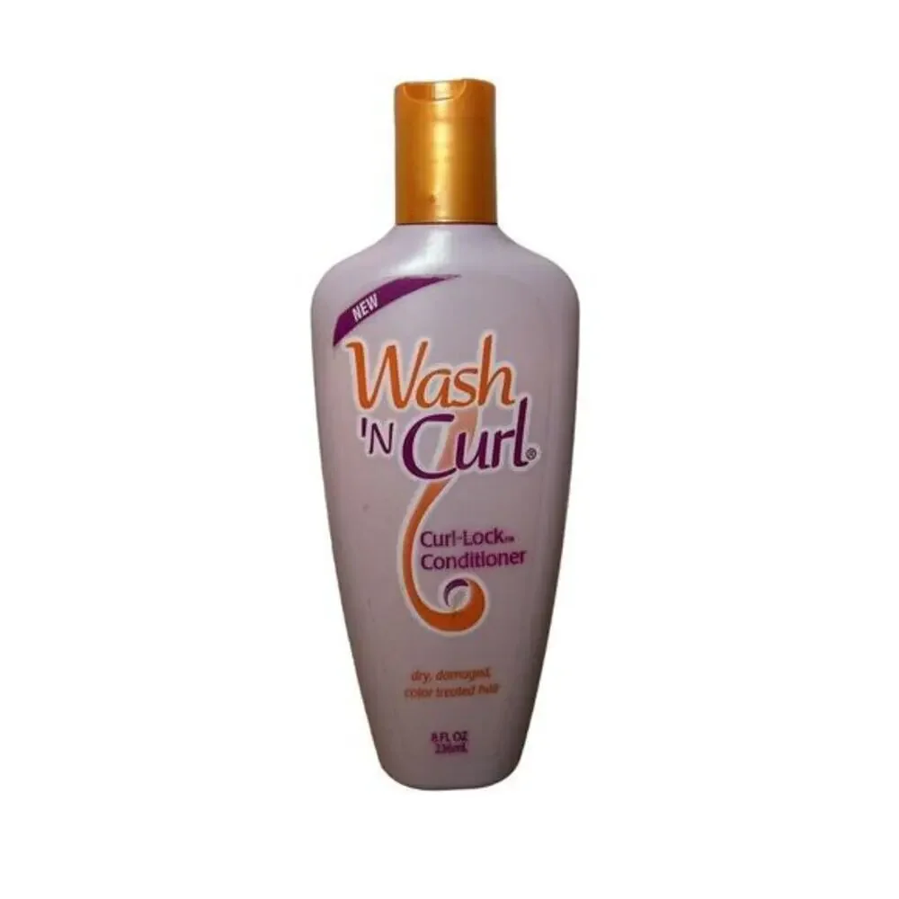 NEW Wash N Curl Curl-Lock‎ Conditioner by Nutra Care 8oz Bottle Color Treated